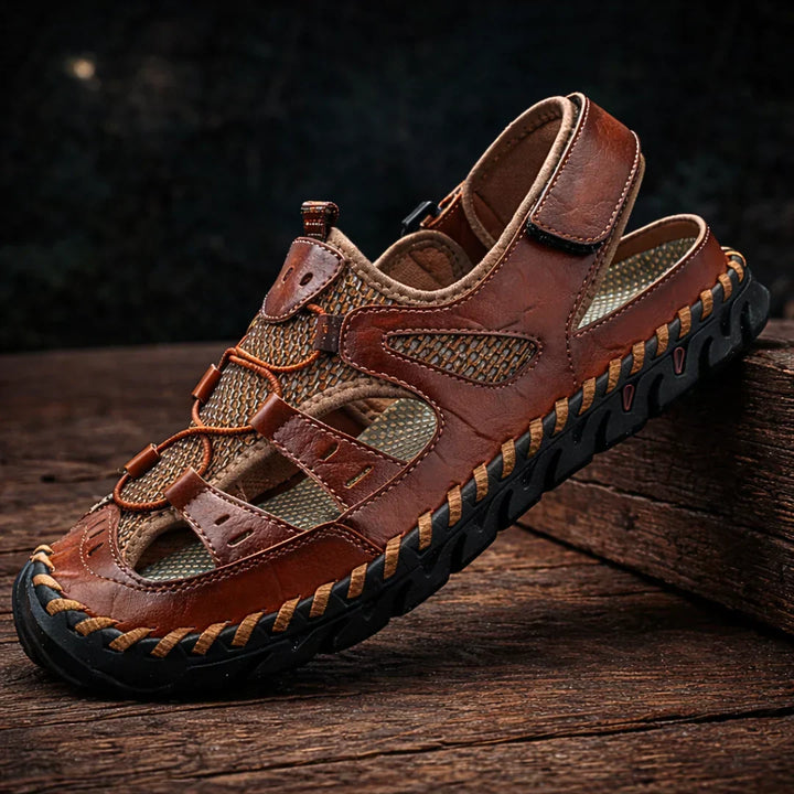 Hartmann | Leren Heren Sandalen