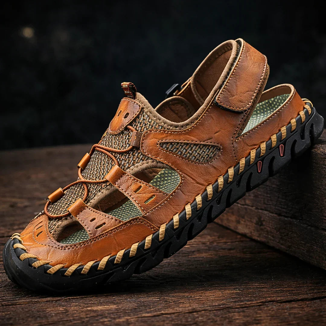 Hartmann | Leren Heren Sandalen
