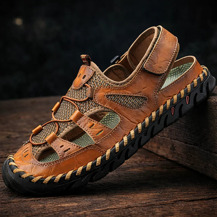 Hartmann | Leren Heren Sandalen