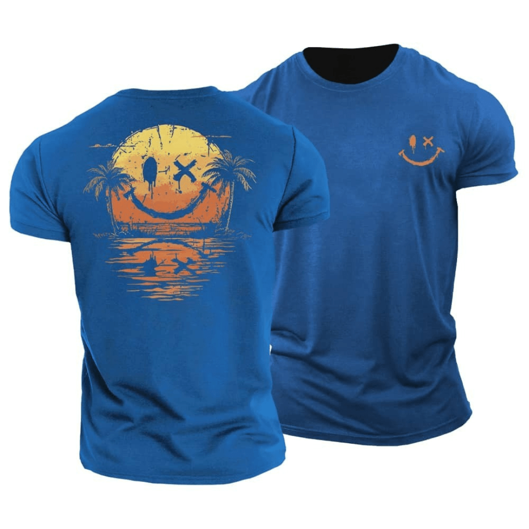 Bram Casual Heren T-Shirt blauw