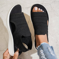 Sanne™ | Sandalen met platform, van ademend materiaal voor dames