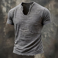 Vintage V-Hals T-Shirt | 100% Katoen (TIJDELIJK 1 + 1 GRATIS)