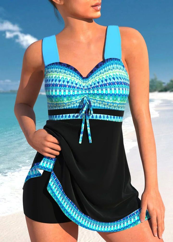 Veronica Maritiem Badpak - Golfblauw